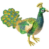 RUCINNI Large Peacock Jeweled Trinket Box, Green