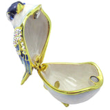 RUCINNI Baby Blue Jay Jeweled Trinket Box
