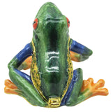 RUCINNI Frog Jeweled Trinket Box