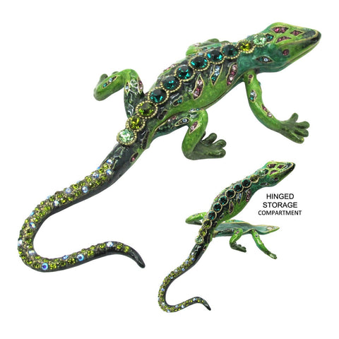 RUCINNI Lizard Jeweled Trinket Box