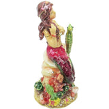 RUCINNI Mermaid Jeweled Trinket Box, Pink