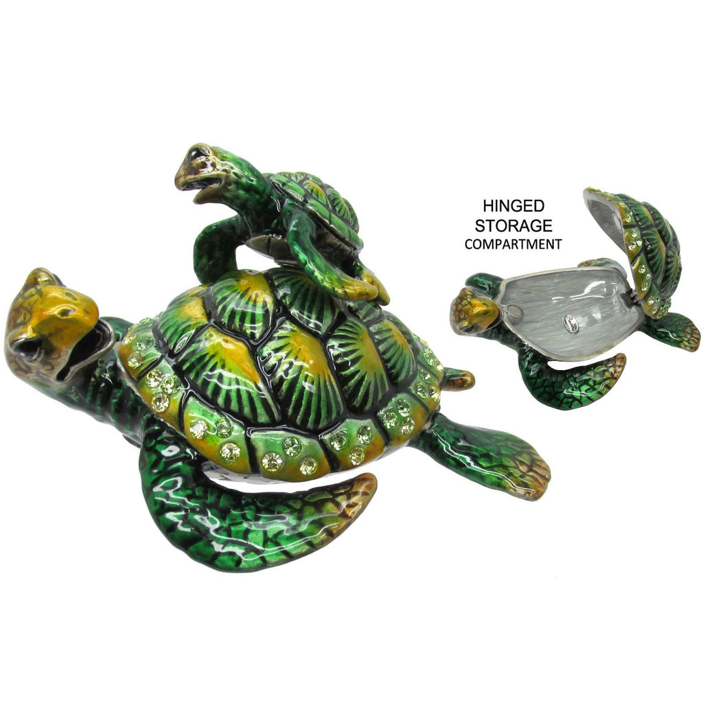 RUCINNI Turtle Baby Jeweled Trinket Box
