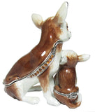 RUCINNI Chihuahua Puppy Jeweled Trinket Box