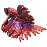 RUCINNI Beta Fish Jeweled Trinket Box, Red