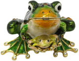 RUCINNI Frog Baby Jeweled Trinket Box
