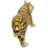 RUCINNI Tiger Jeweled Trinket Box, Brown
