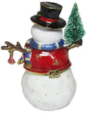 RUCINNI Snowman Jeweled Trinket Box