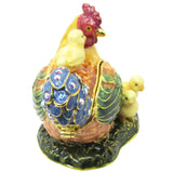 RUCINNI Hen Baby Chicks Jeweled Trinket Box