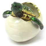 RUCINNI Hatching Turtle Jeweled Trinket Box