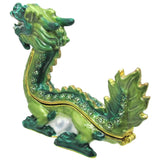 RUCINNI Dragon Jeweled Trinket Box, Green
