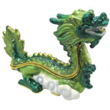 RUCINNI Dragon Jeweled Trinket Box, Green