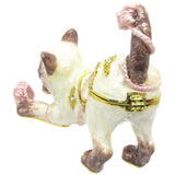 RUCINNI Cat Jeweled Trinket Box,