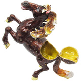 RUCINNI Large Stallion Jeweled Trinket Box