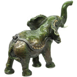 RUCINNI Elephant Jeweled Trinket Box, Green