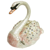 RUCINNI Swan Cygnet Jeweled Trinket Box
