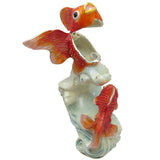 RUCINNI Goldfish Wave Jeweled Trinket Box