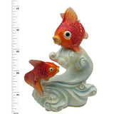 RUCINNI Goldfish Wave Jeweled Trinket Box