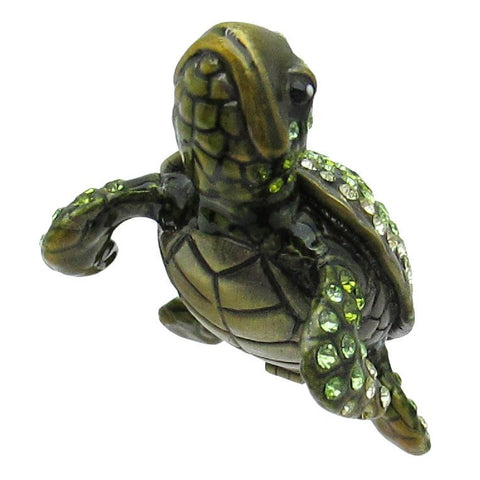 RUCINNI Turtle Jeweled Trinket Box