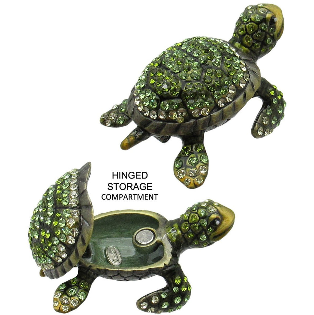 RUCINNI Turtle Jeweled Trinket Box