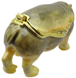 RUCINNI Hippo Baby Jeweled Trinket Box