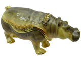 RUCINNI Hippo Baby Jeweled Trinket Box