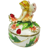 RUCINNI Fairy Ladybug Jeweled Trinket Box