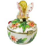 RUCINNI Fairy Ladybug Jeweled Trinket Box