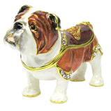 RUCINNI Bulldog Jeweled Trinket Box