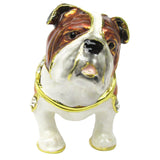 RUCINNI Bulldog Jeweled Trinket Box
