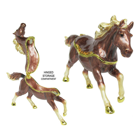 RUCINNI Horse Jeweled Trinket Box