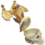 RUCINNI Dragon Skull Jeweled Trinket Box