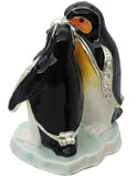 RUCINNI Penguin Pair Jeweled Trinket Box