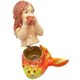 RUCINNI Mermaid Jeweled Trinket Box, Orange