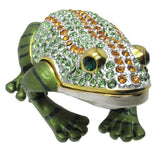 RUCINNI Frog Jeweled Trinket Box,